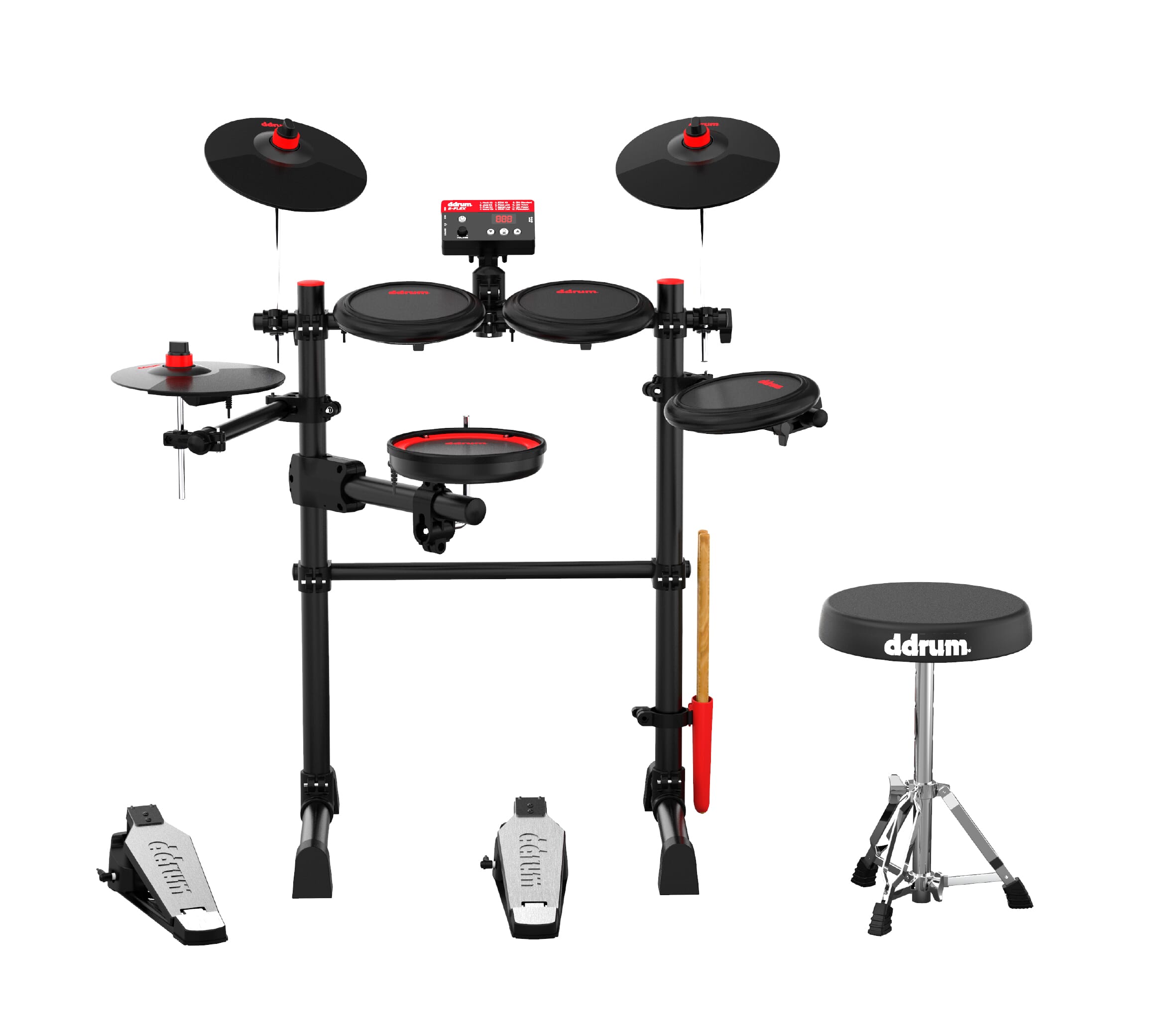 ddrum EFLEX complete electronic drum set with mesh drum heads ddrum