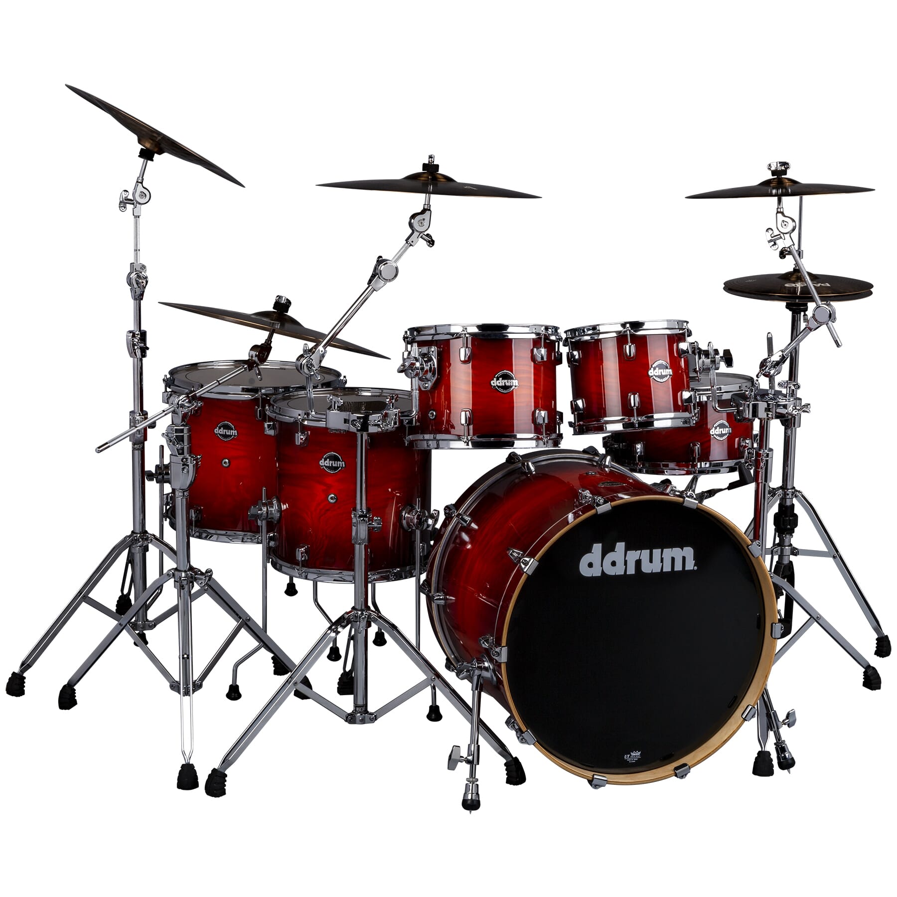 Dominion Birch 6pc Shell Pack with Ash Veneer Red Burst 