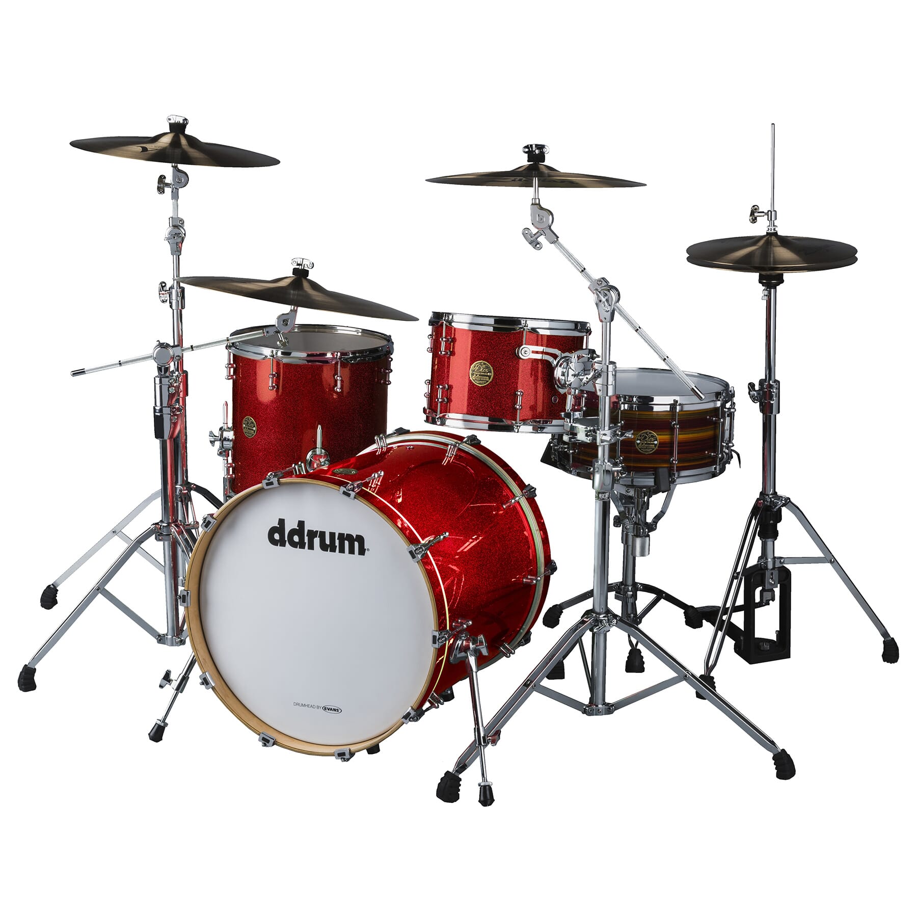 Dios Maple 3pc Red Cherry Sparkle Shell Pack | ddrum