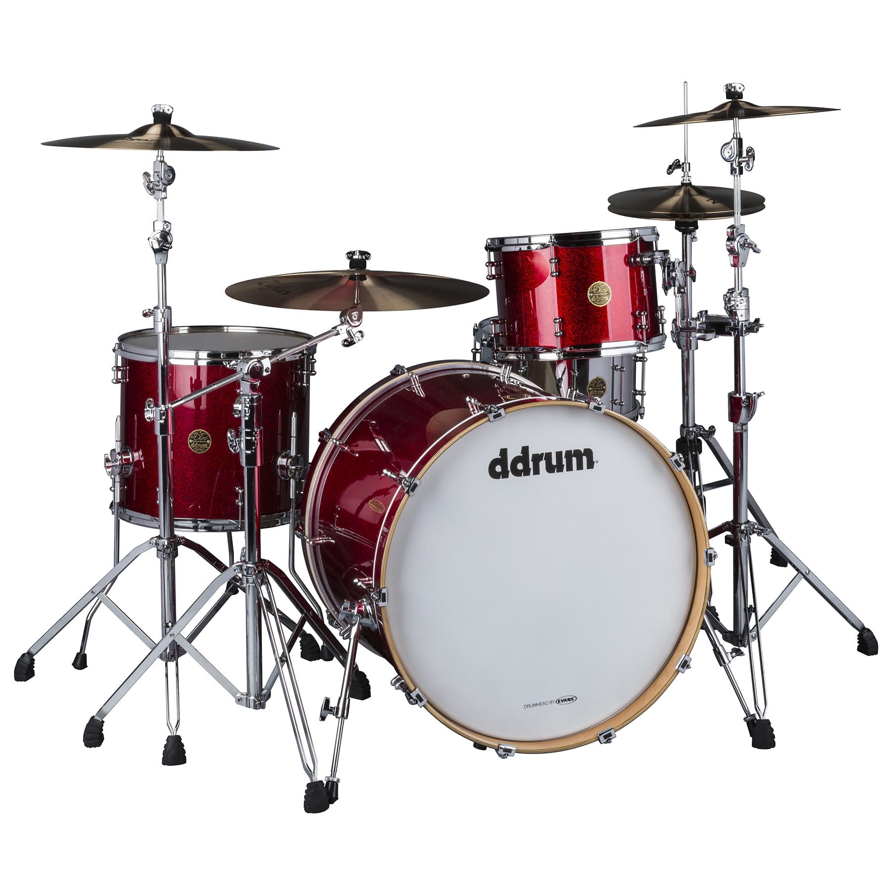 Dios Maple 3pc Red Cherry Sparkle Shell Pack | ddrum
