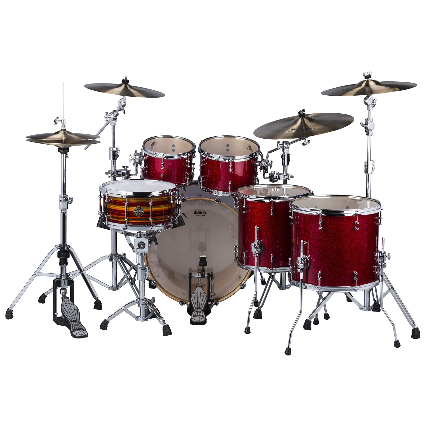 Dios Maple 5pc Red Cherry Sparkle Shell Pack | ddrum