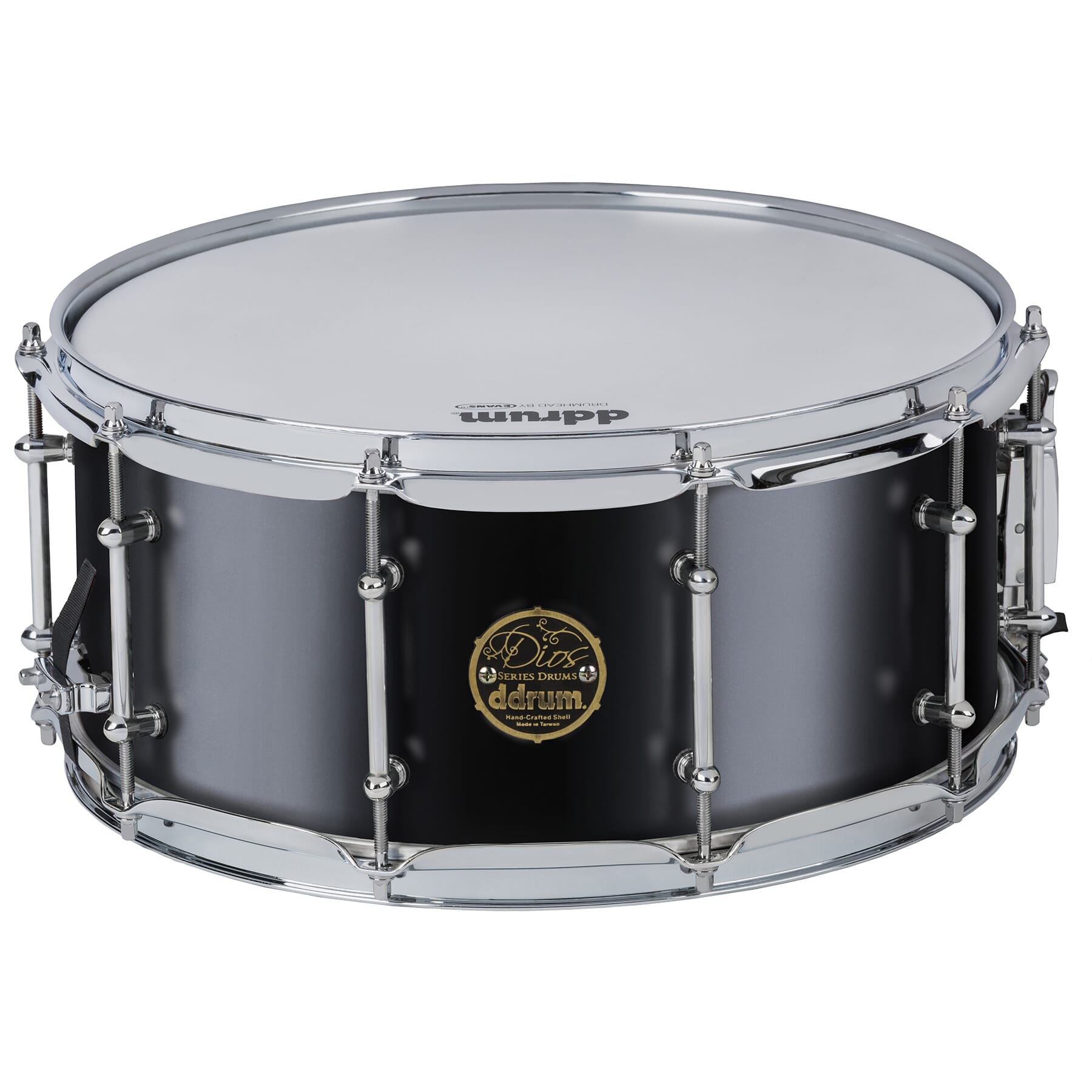 Dios Series Maple 6.5x14 Satin Black Snare Drum