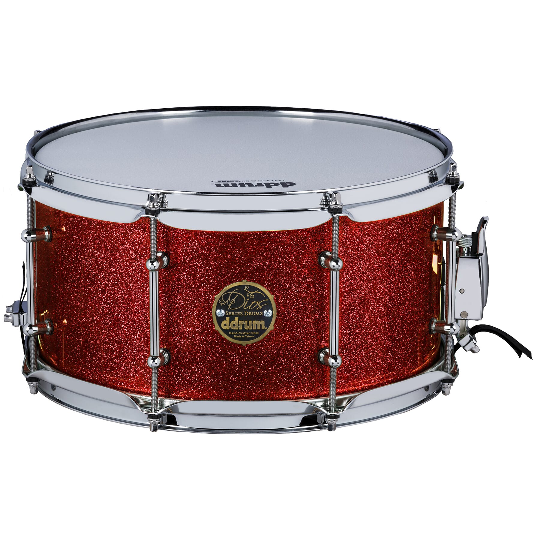 Dios Series Maple 7x13 Red Cherry Sparkle Snare Drum