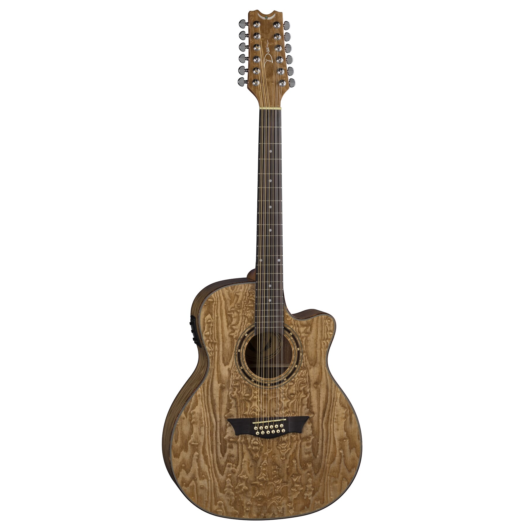 Exotica Quilt Ash A E 12 String GN Dean Guitars