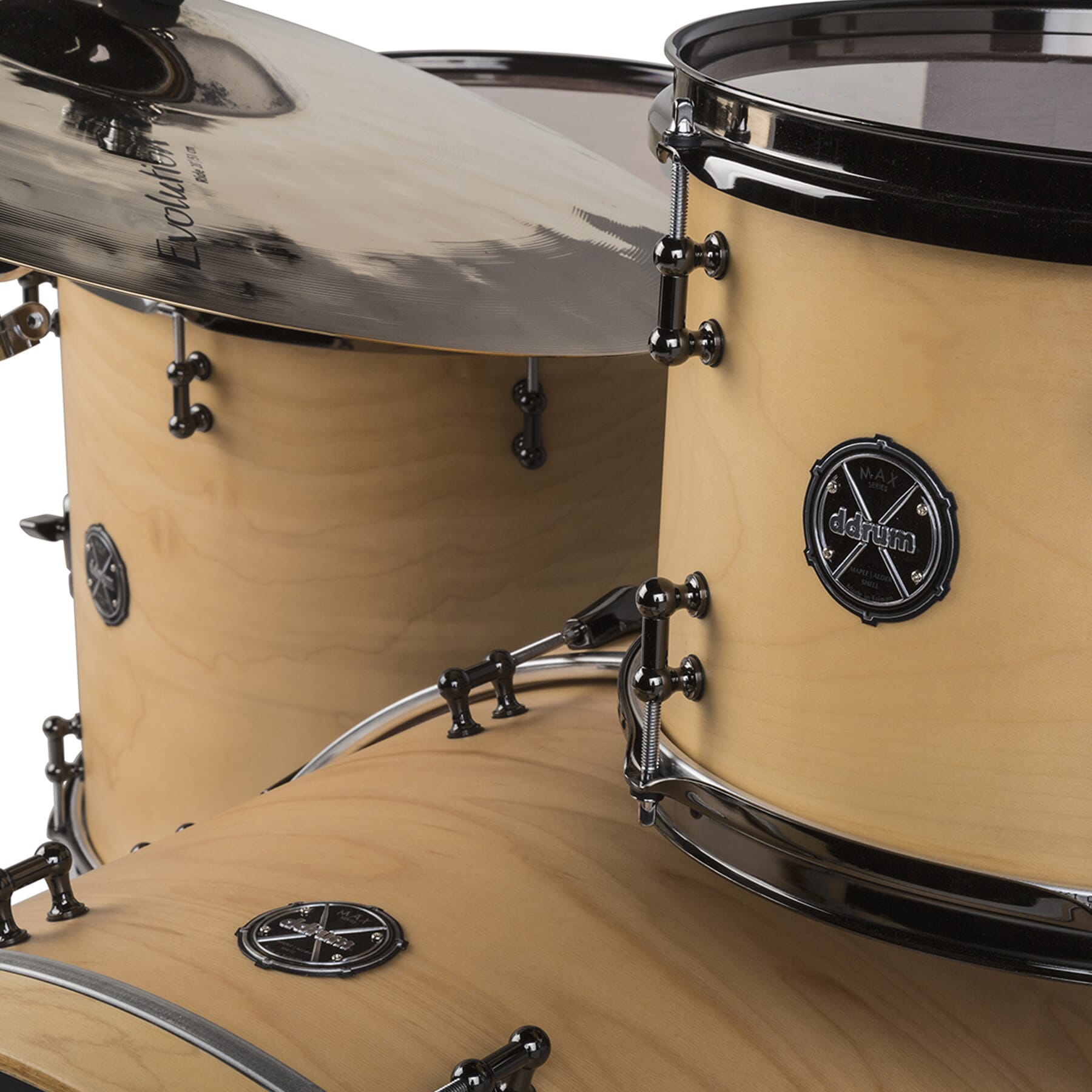 M.A.X 3pc Satin Natural 22 inch bass drum Shell Pack ddrum