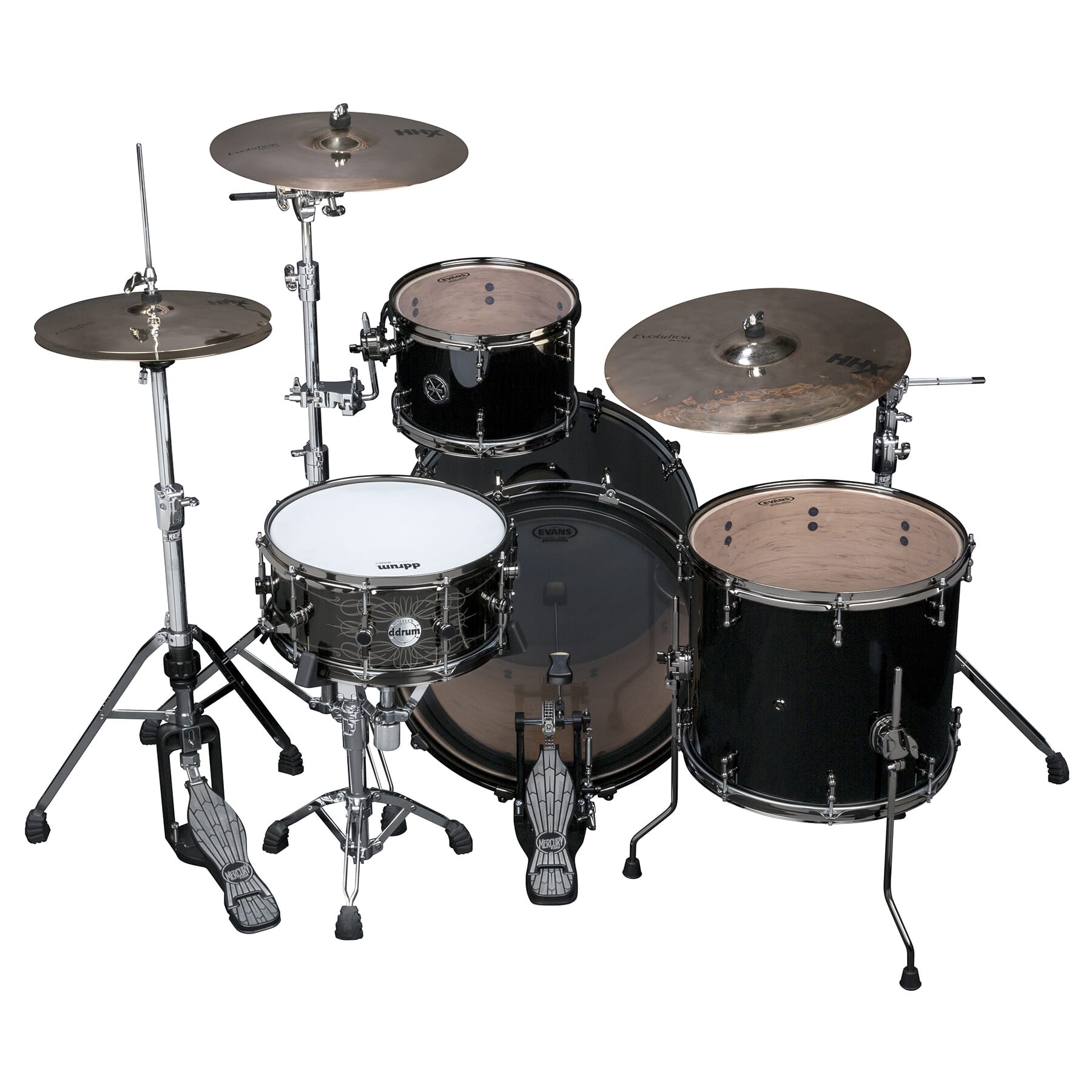 M.A.X 3pc Piano Black 24 inch bass drum Shell Pack ddrum