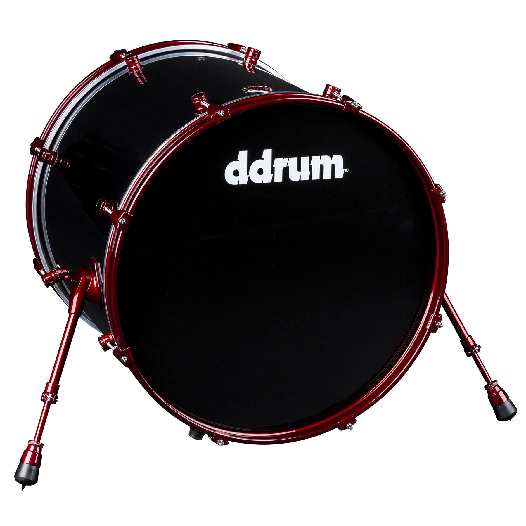 Reflex Series Bass drum 20x22 Black wrap with red hardware