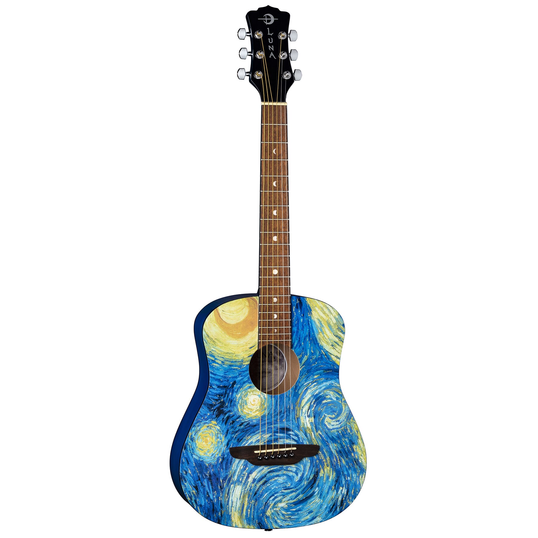 Safari Starry Night Travel Guitar w/ Gigbag | Luna Guitars