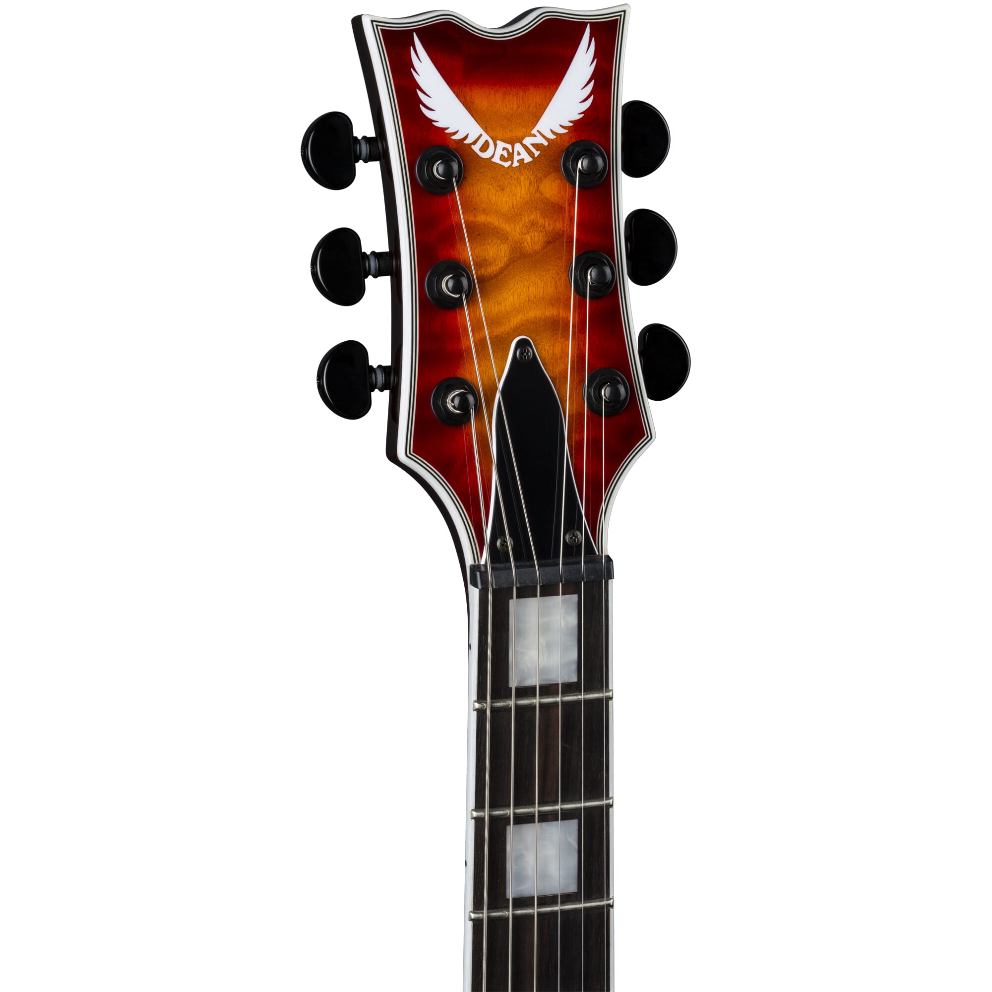 Thoroughbred Select Quilt Top Trans Cherry Sunburst | Dean Guitars