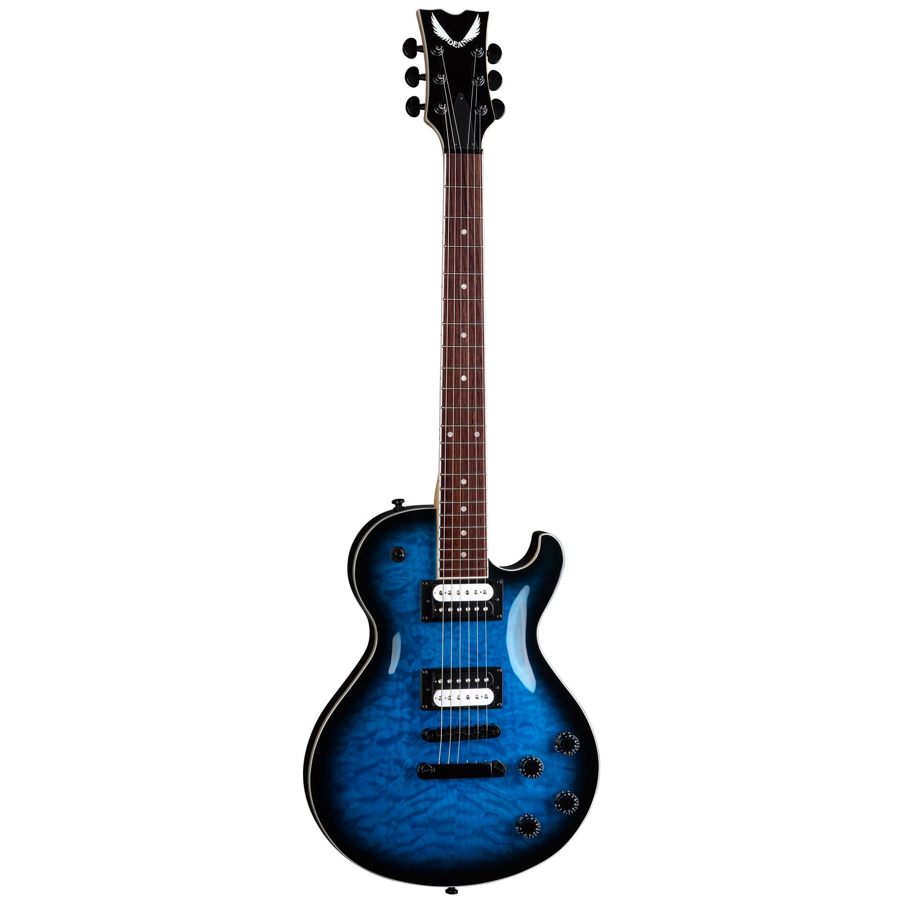 Thoroughbred X Quilt Maple Trans Blue Burst | Dean Guitars