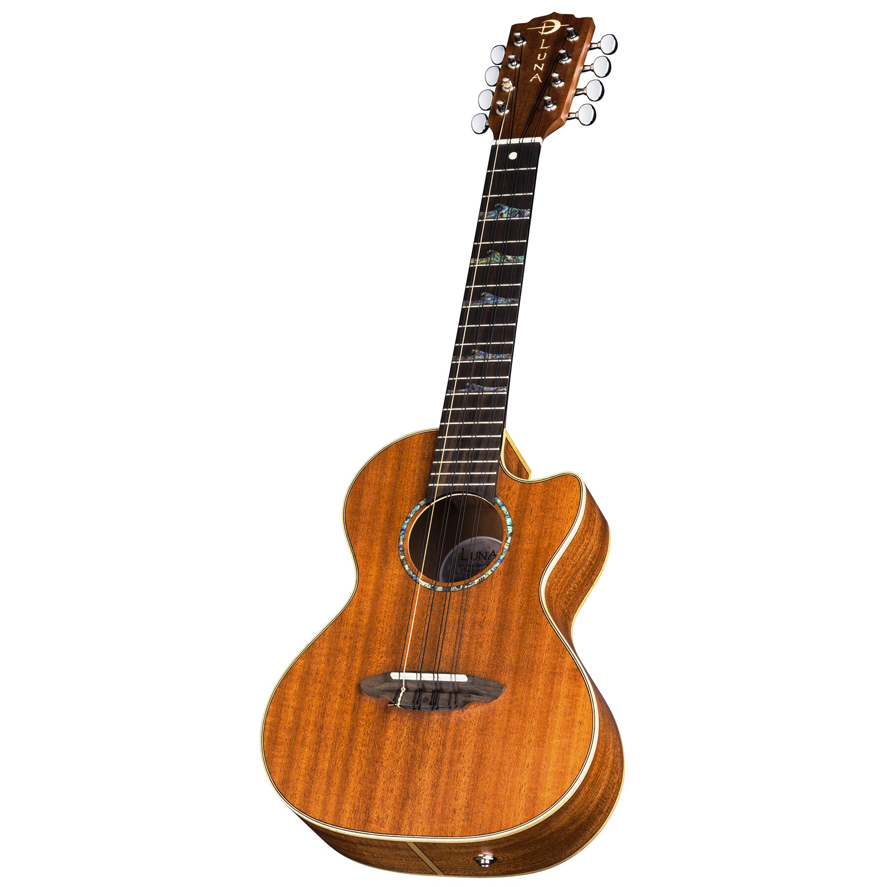 Uke High Tide Tenor 8-String w/ Preamp | Luna Guitars