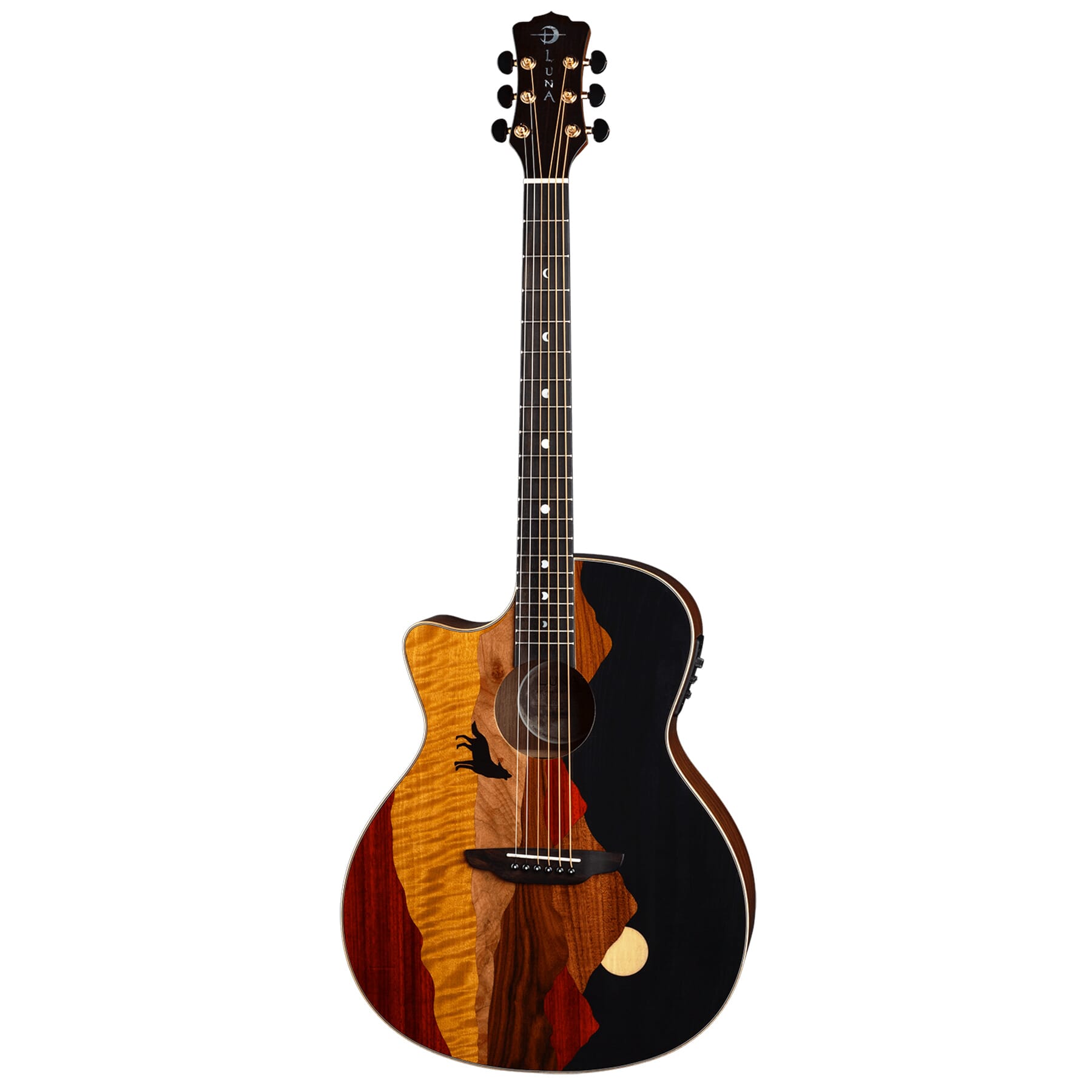 luna left handed acoustic guitar