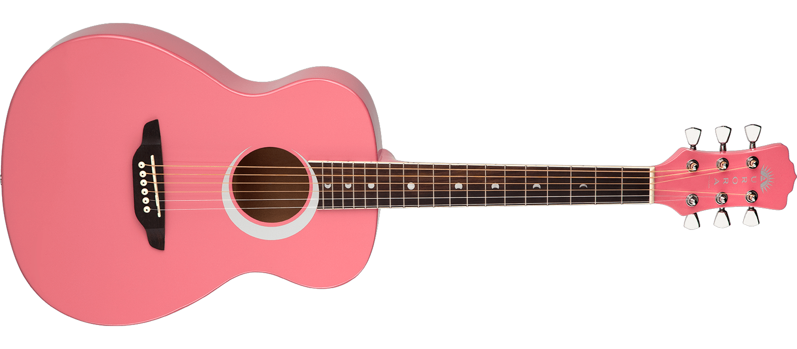 a pink guitar