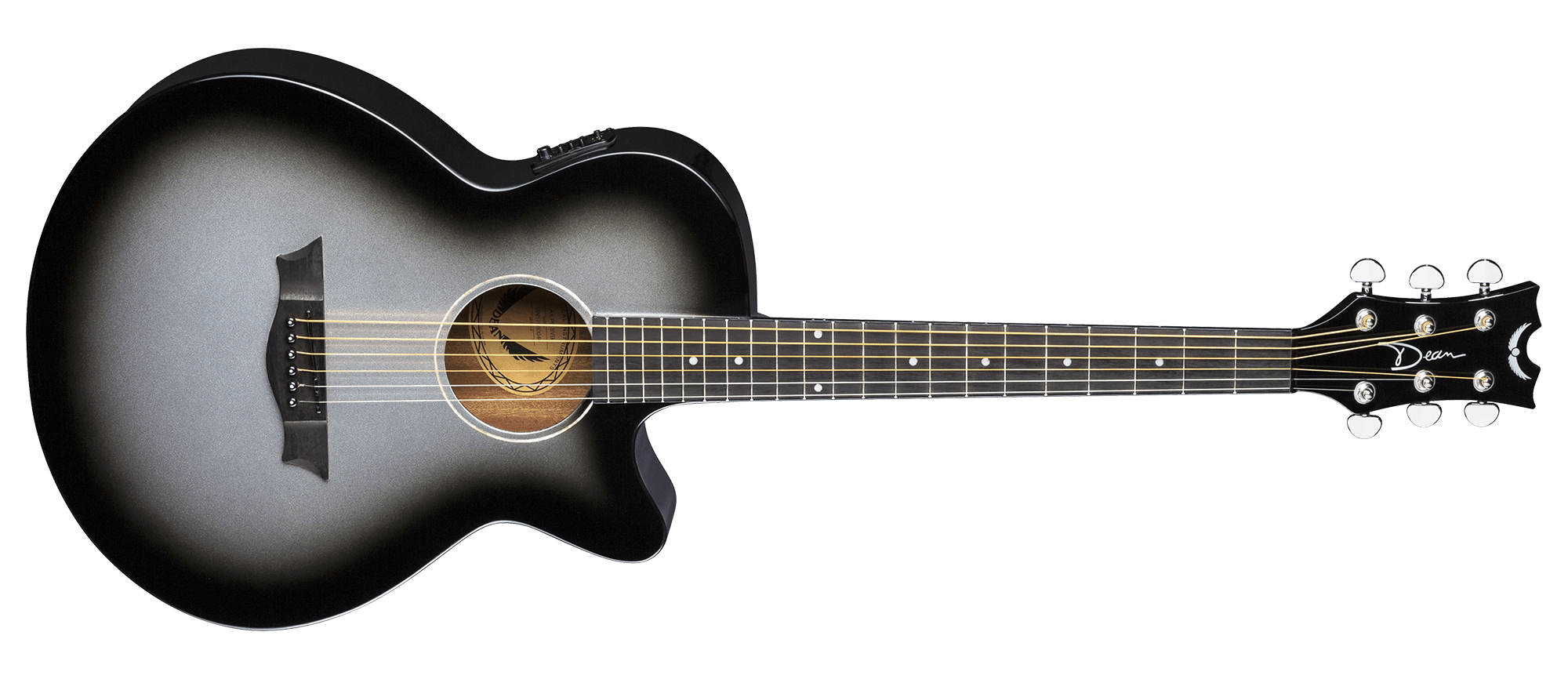 dean acoustic guitar black