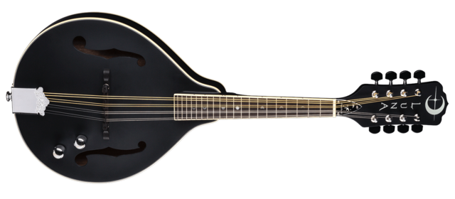 Moonbird A-Style Mandolin A/E - Satin Black | Luna Guitars