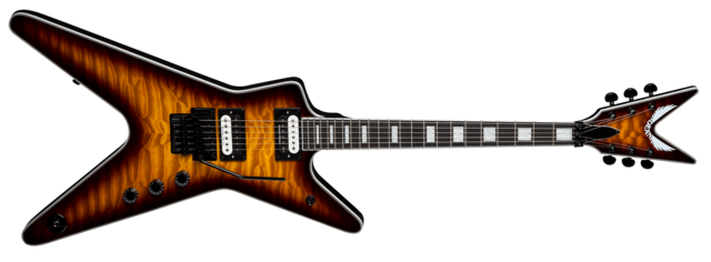 ML Select Floyd Quilt Maple Top Trans Brazilia | Dean Guitars