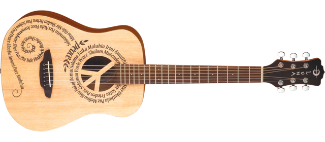 Safari Peace Travel Guitar w/ Gigbag