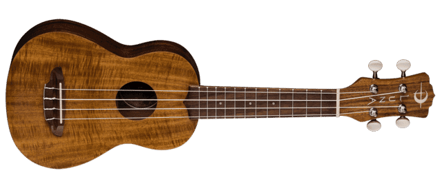 Uke Flamed Acacia Soprano w/ Gigbag 