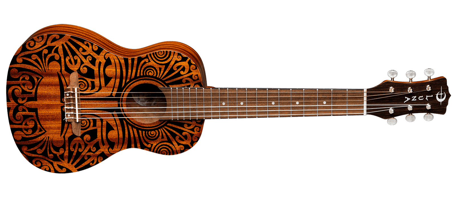 Uke Tribal 6-String Guitarlele - Mahogany | Luna Guitars