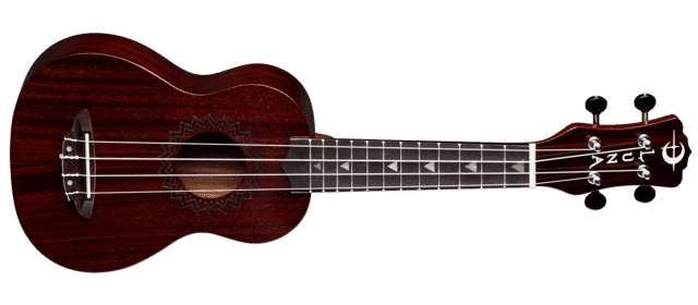 Uke Vintage Mahogany Soprano - Red Satin